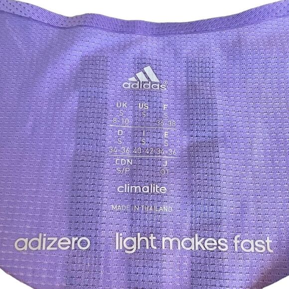 Adidas London Marathon 2015 Athletic Singlet Performance Tank Purple - Picture 5 of 13